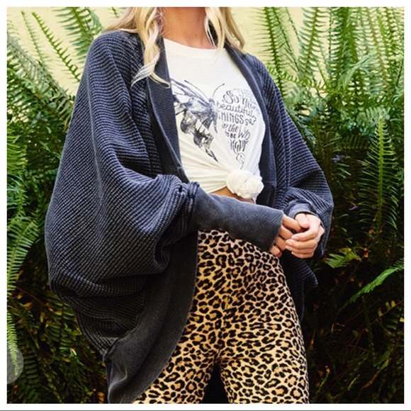 Absolutely Fabulous Mineral-washed Shawl Cardigan Jacket - Picture 6 of 6